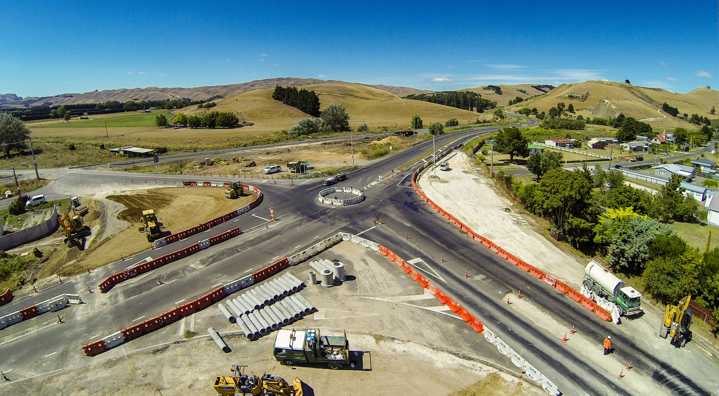 NZTA - Pakipaki Intersection Roundabout Construction