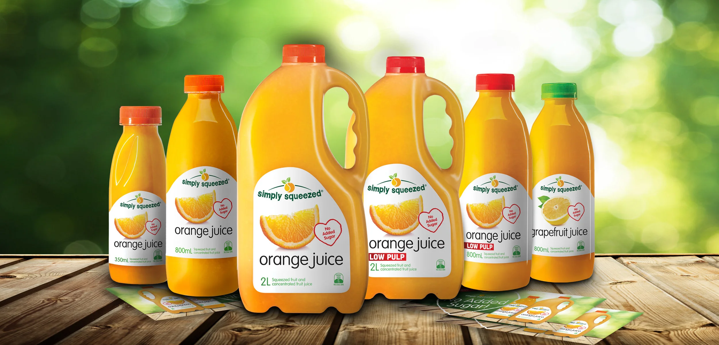 wooden surface and sunny forest