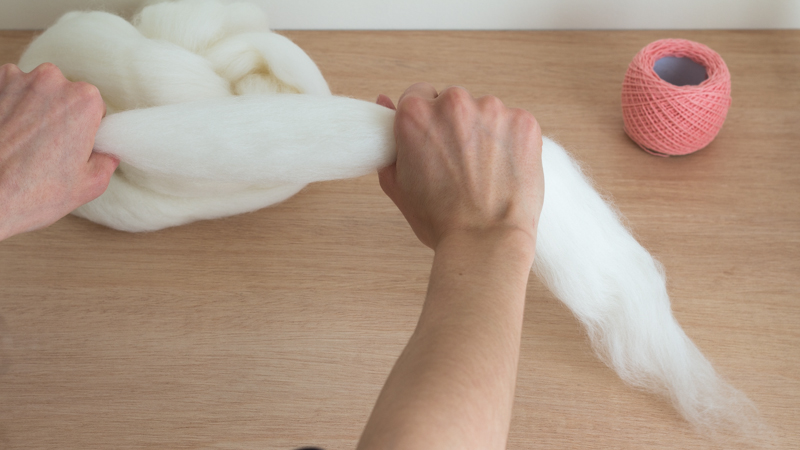 Stuffing Roving Process Just Add Twist - Weaving with Hand Spun Roving — Loom + Spindle