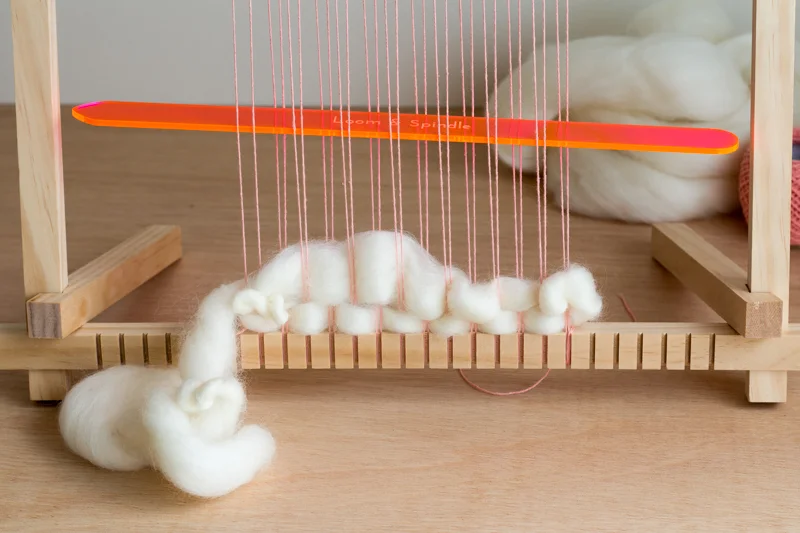 Just Add Twist Weaving with Hand Spun Roving — Loom + Spindle