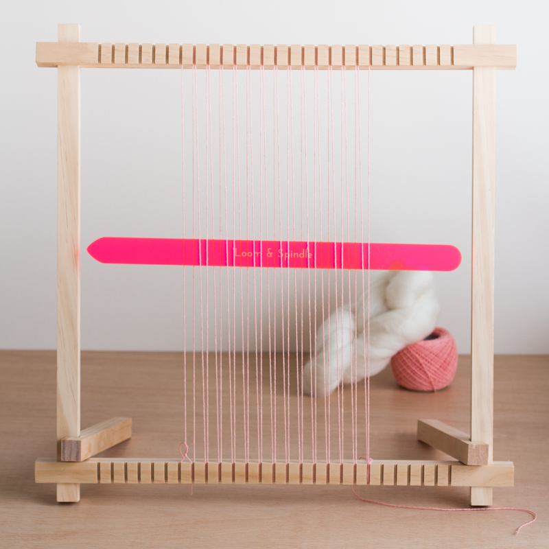 DIY Hand Stricken Loom DIY Weaving Toy Loom Handstrickmaschine LapWebrahmen für Erwachsene Kinder Anfänger 1 Holz Warp Loom Kit Mini-Holz-Loom-Kit Venus valink Webstuhl