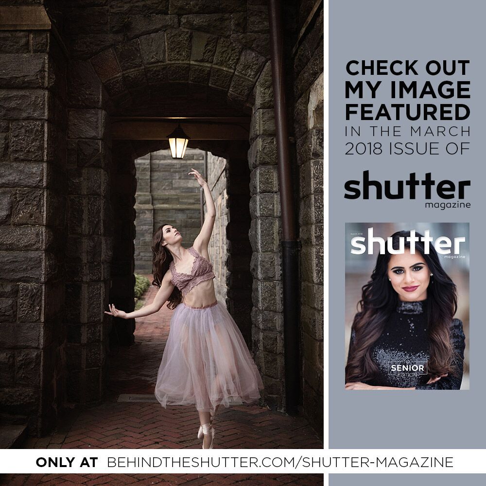 Alexa's image being featured in the International Shutter Magazine's March edition 2018