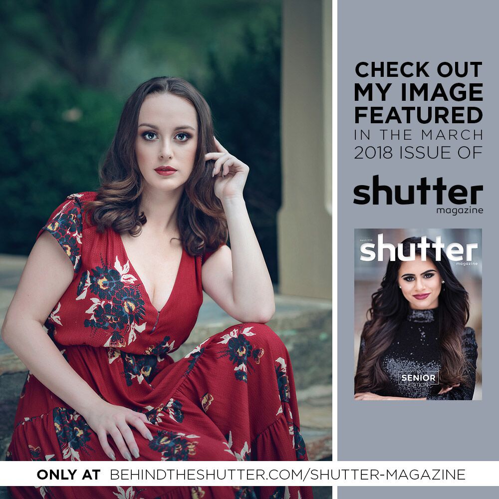 Rachel's image being featured in International Shutter Magazine, March - 2018