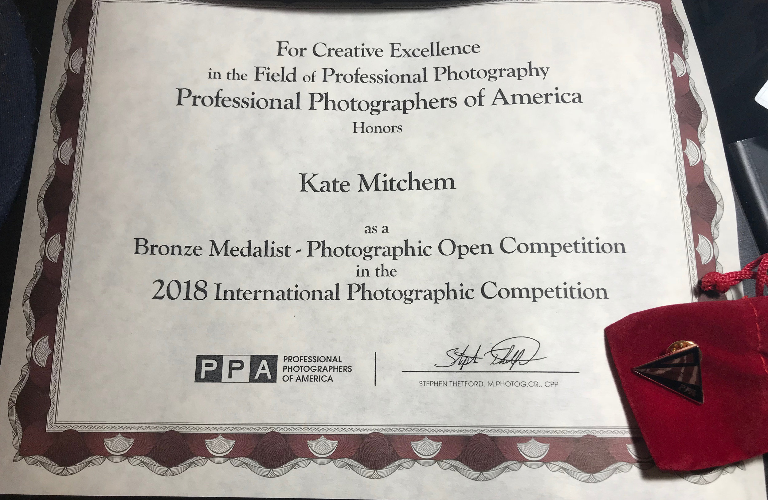 Photographer of the Year Bronze Metal