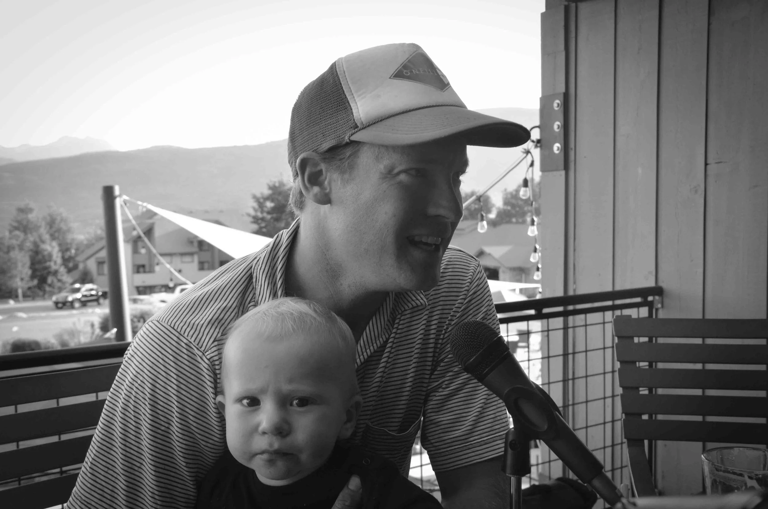 Pete Rasmussen and son. 