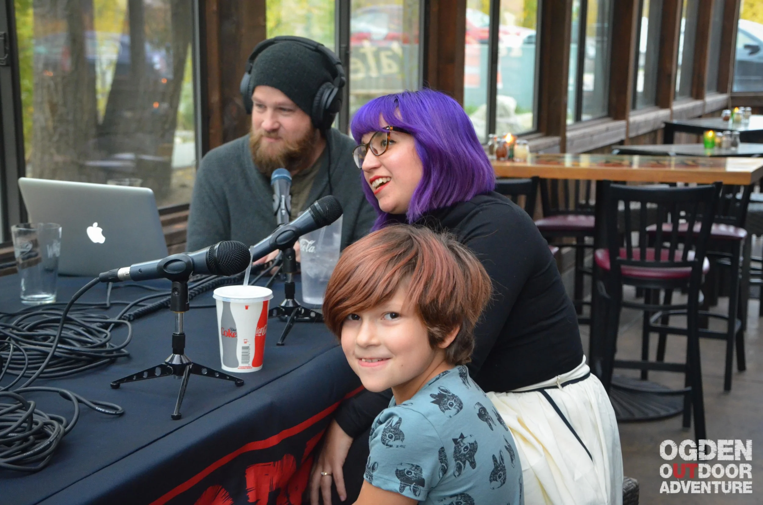 Mikaela and Hunter with Todd to the Top.
