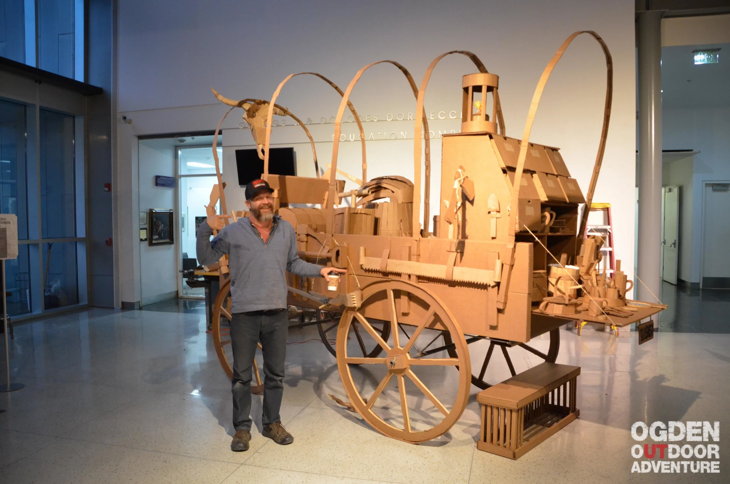 Visiting Artist Kiel Johnson and the In-Process Community Built Prairie Schooner 