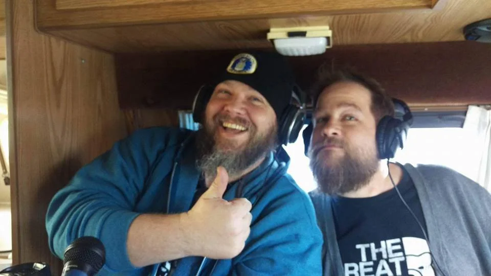 Russ Adams of Escape Design FX and Jim Henseon's Creature Shop Challenge with Todd to the Top in the #TanVan