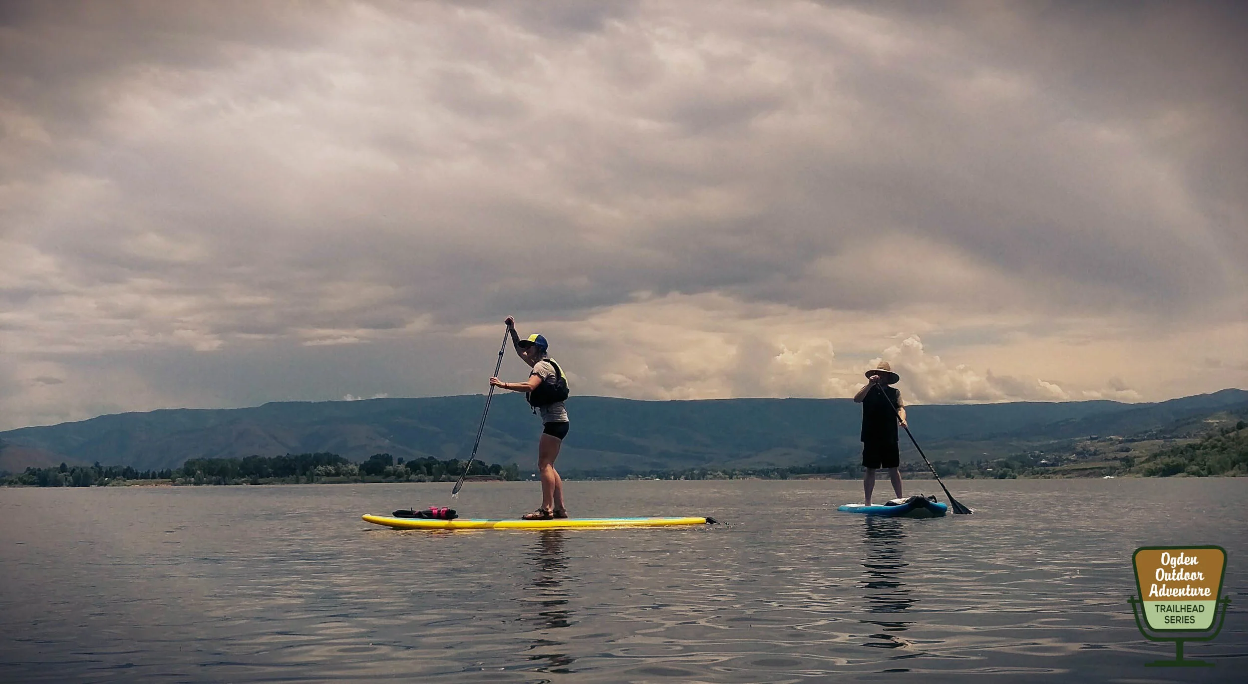 Jacquie and Todd to the Top SUP'ing Pineview