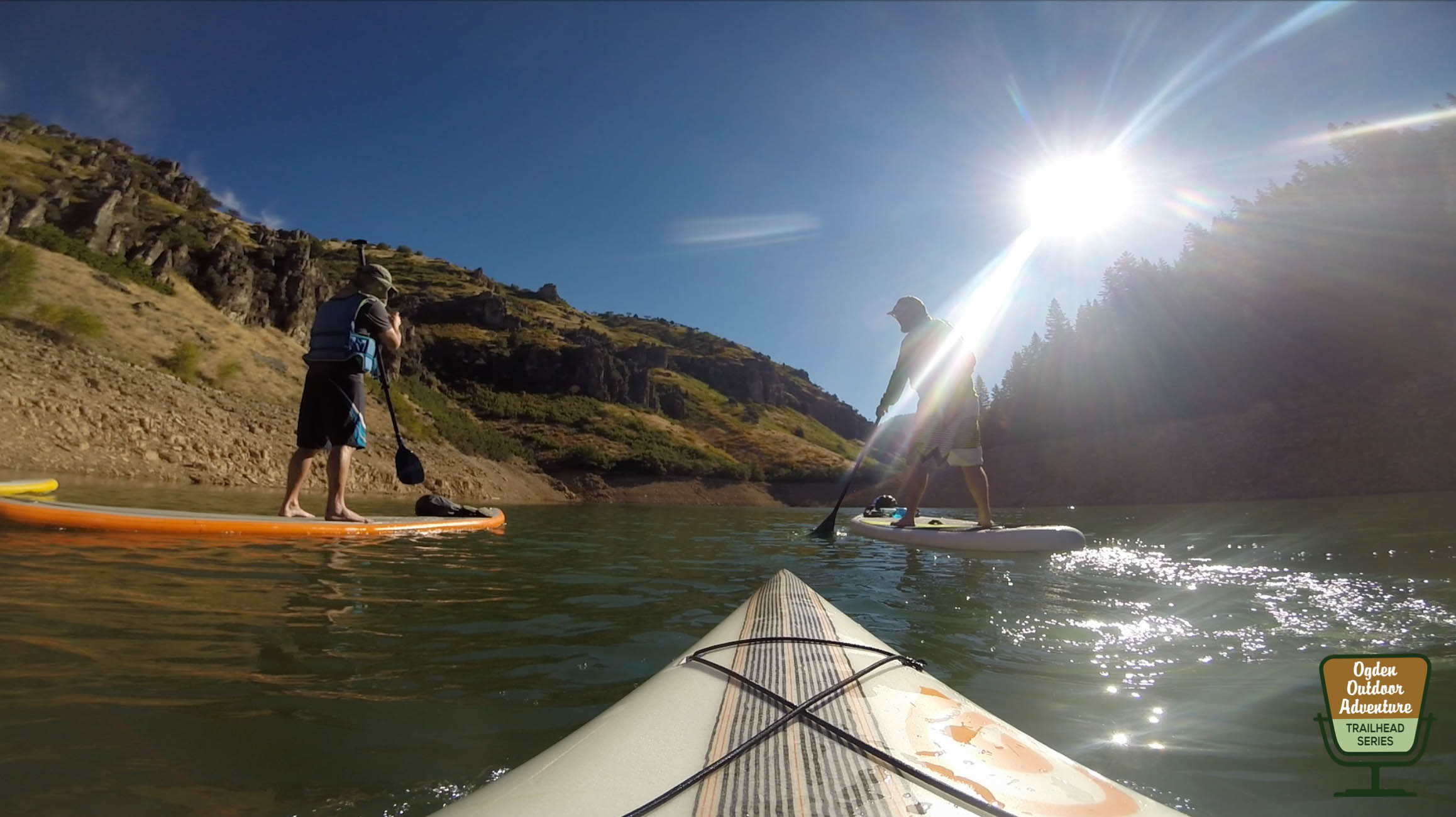 Friends Ben & Joe paddling Causey in search of Kokanee
