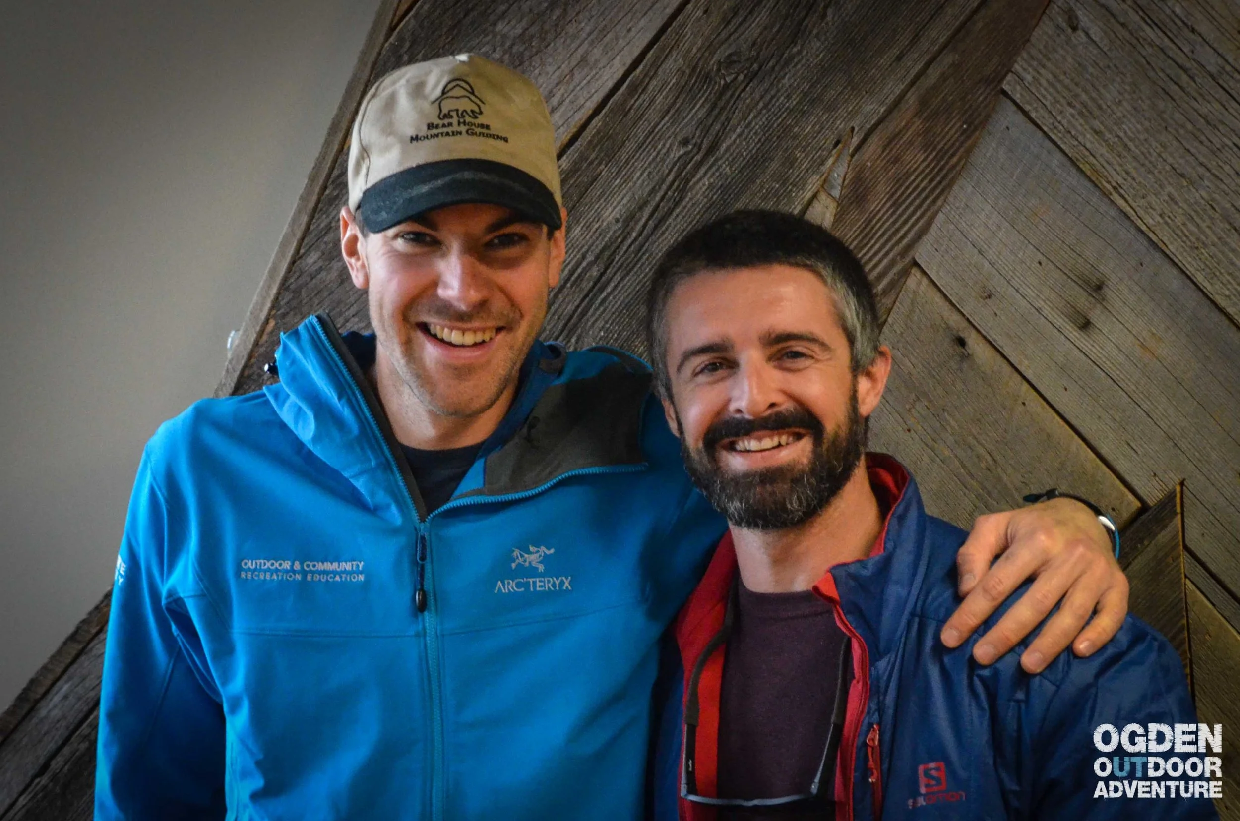 Derek DeBruin of Bear House Mountain Guiding and J.T. Robinson of Vertical Integration