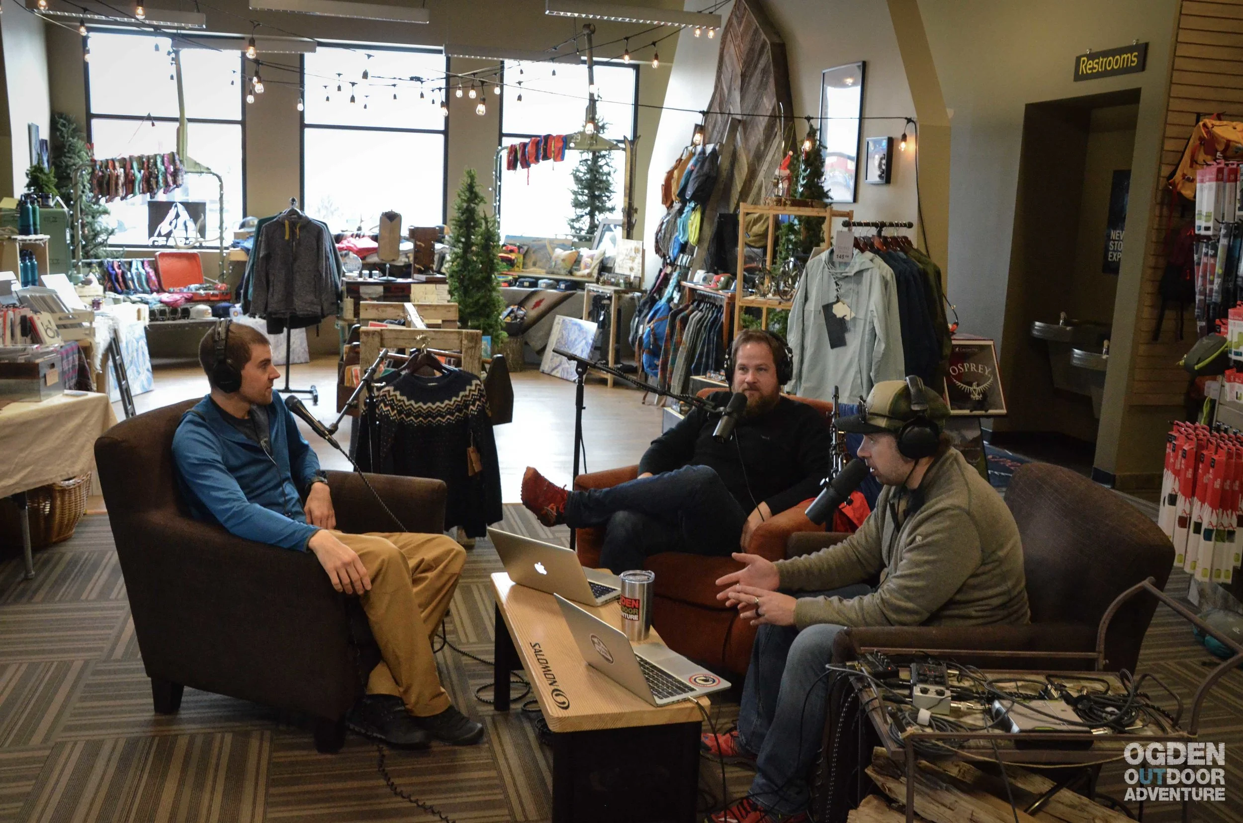 Podcasting at GEAR:30, Ogden’s Mountain Shop