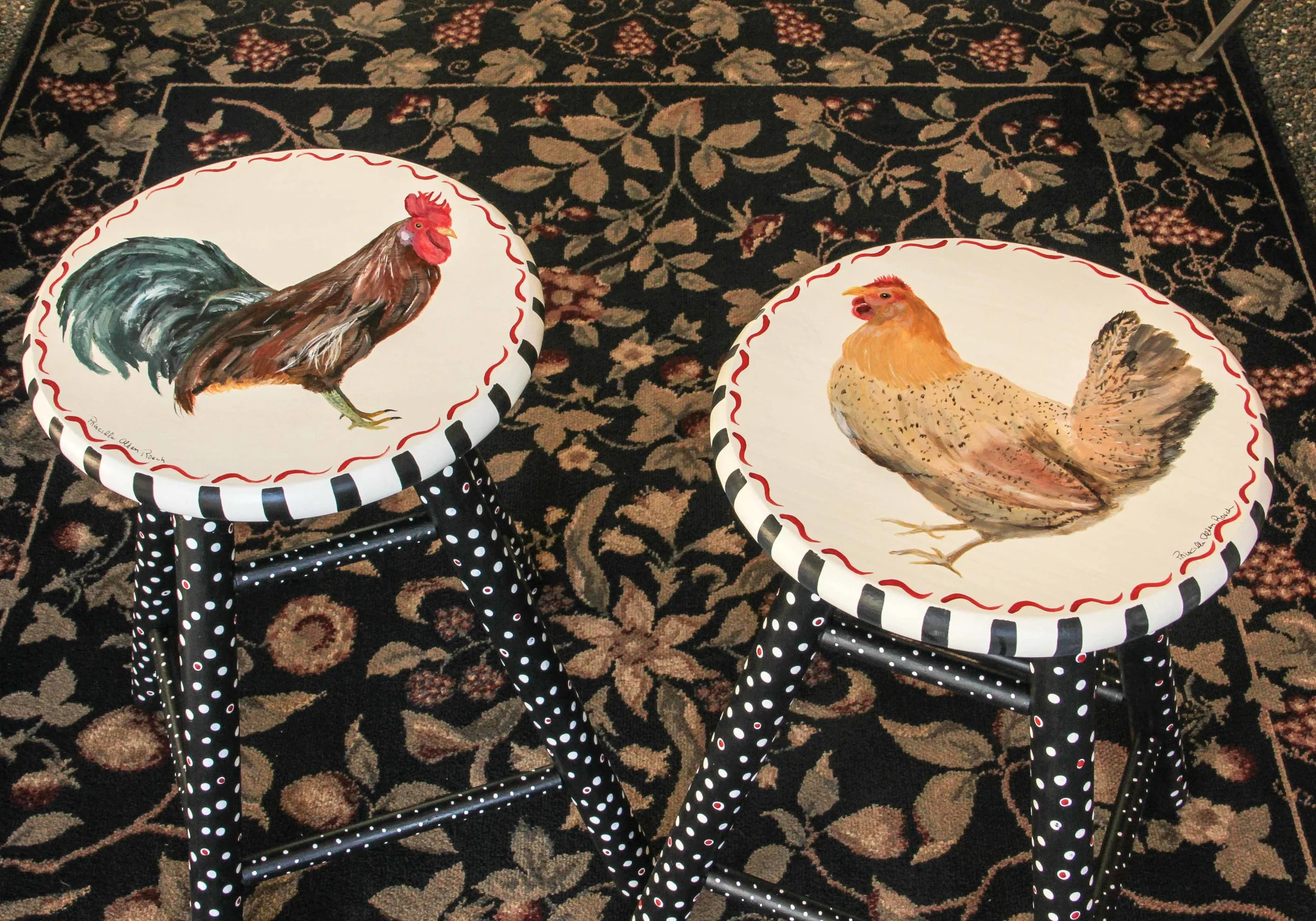 24" Chicken Stools