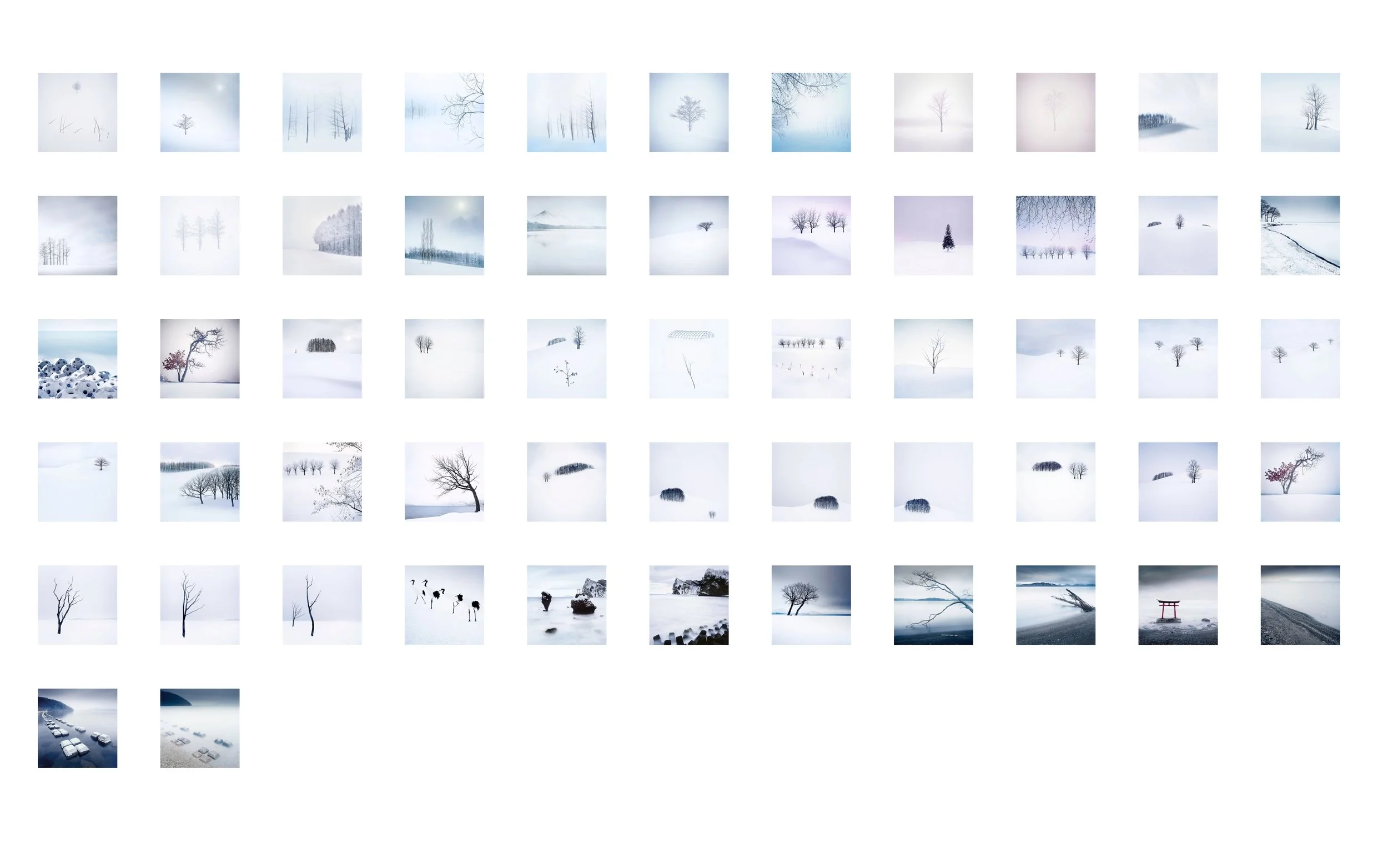 Playing around with sequencing of my Hokkaido photographs.