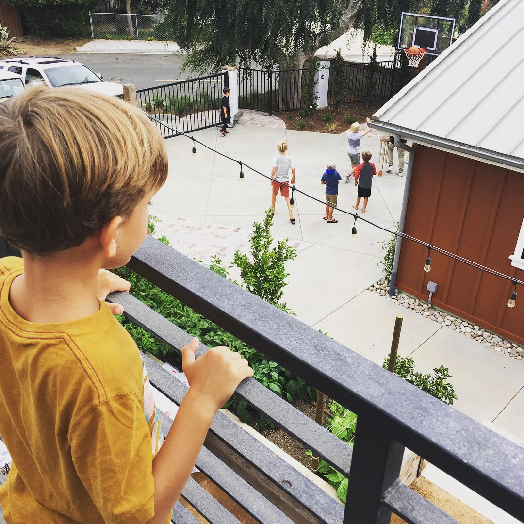 Creating a higher vantage points gives shyer kids the opportunity to be comfortable and tucked away while feeling engaged and part of the fun.