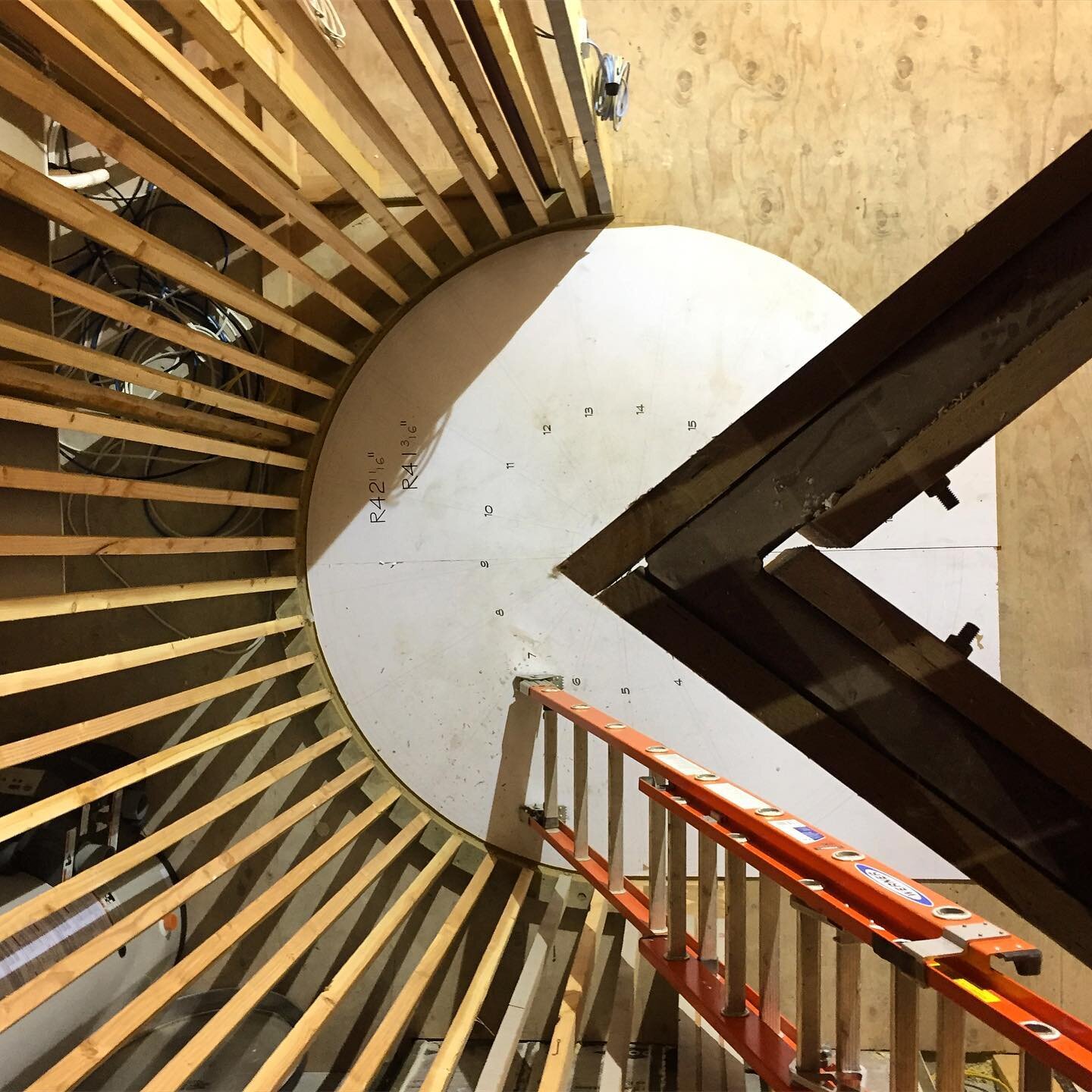 Spiral stair progress  @dijeaupoage #spiralstaircase #residentialdesign
#remodel #norcalarchitecture #beautifulhomes #dijeaupoageconstruction 
#arigesslerarchitects #arielgessler