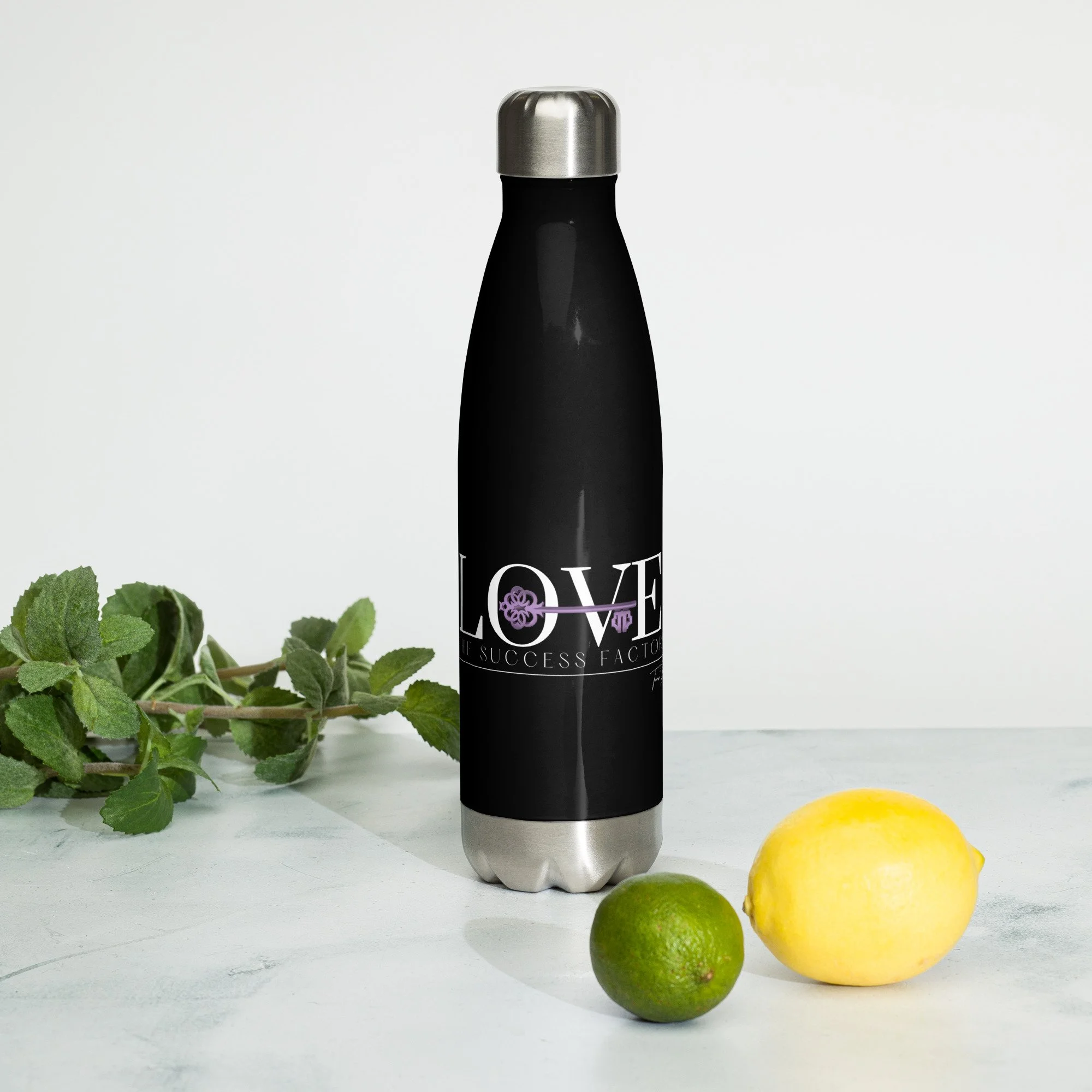 Love The Success Factor Water Bottle - Midnight Edition