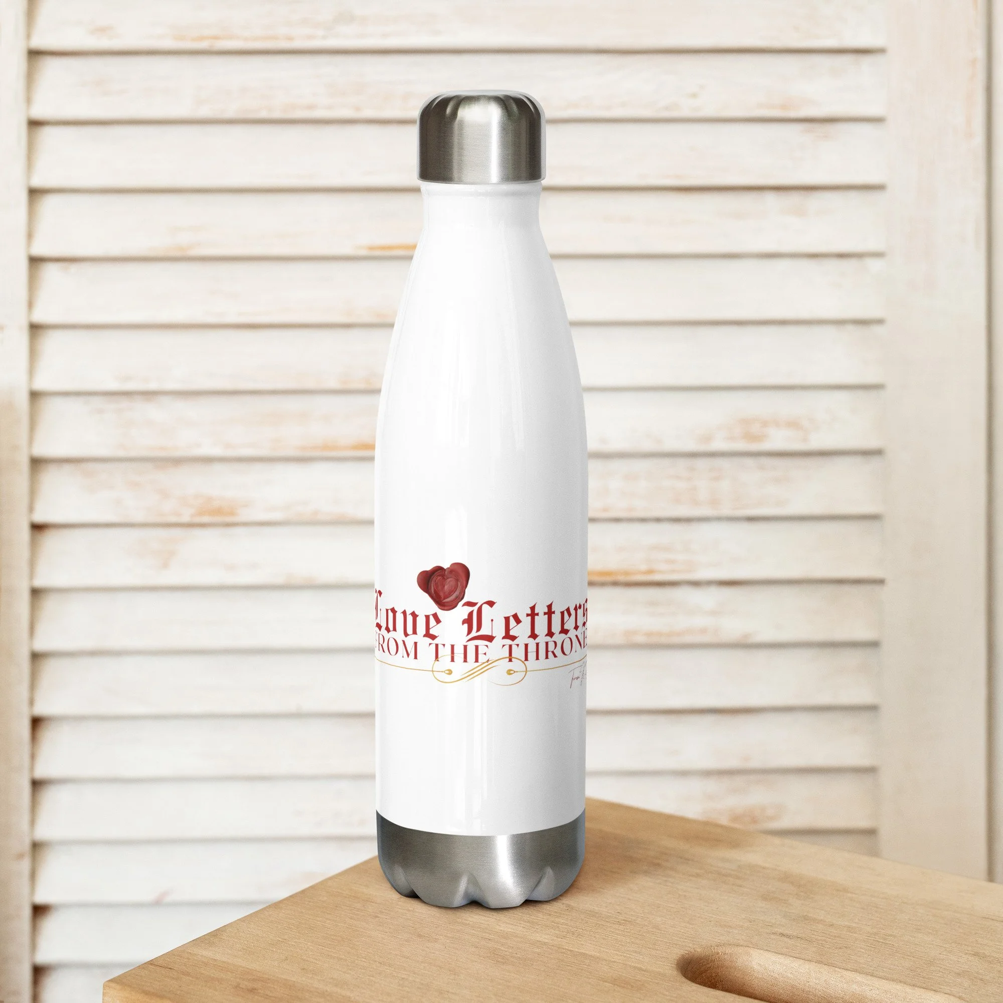 Love Letters Stainless Steel Water Bottle
