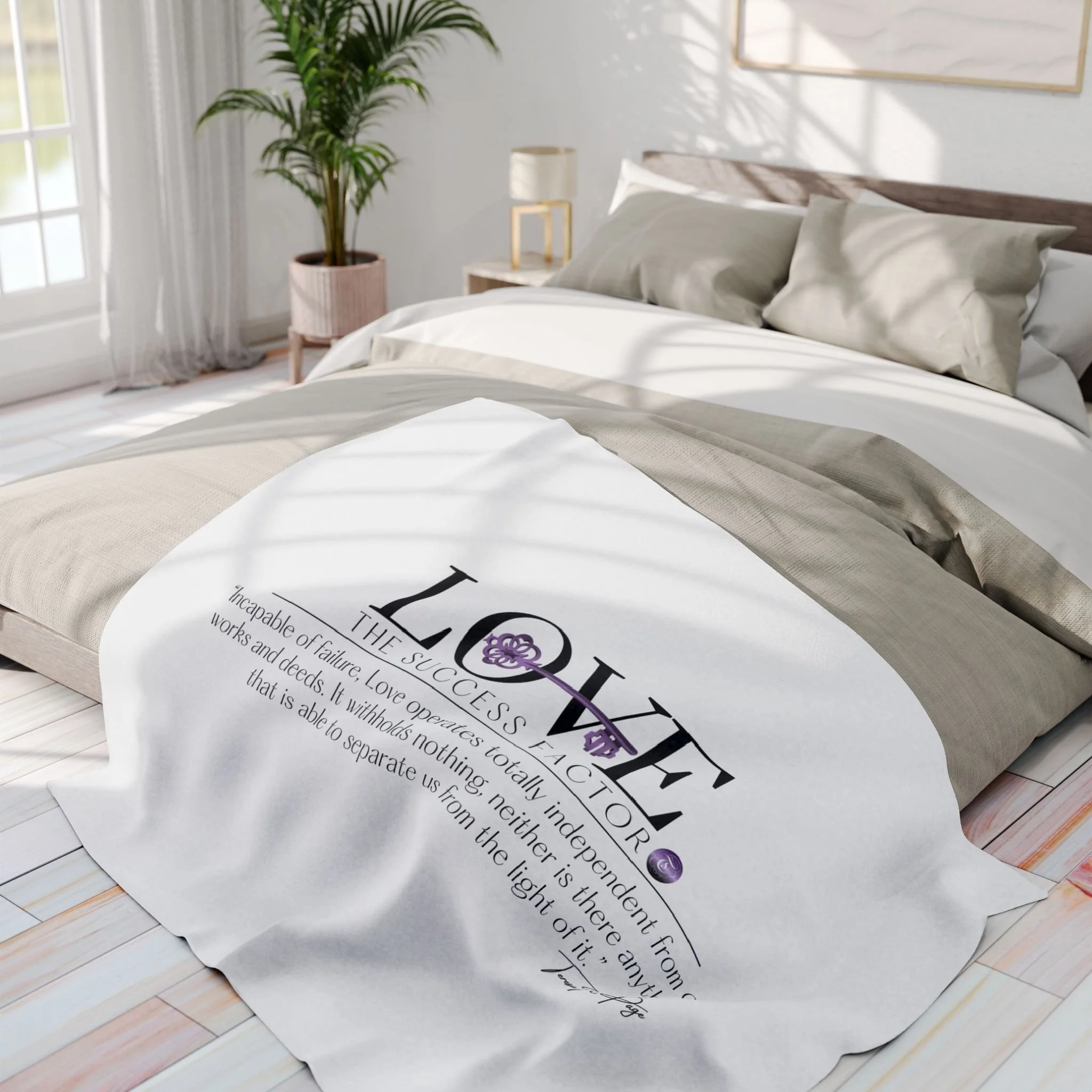 "Incapable of Fear" Arctic Fleece Blanket