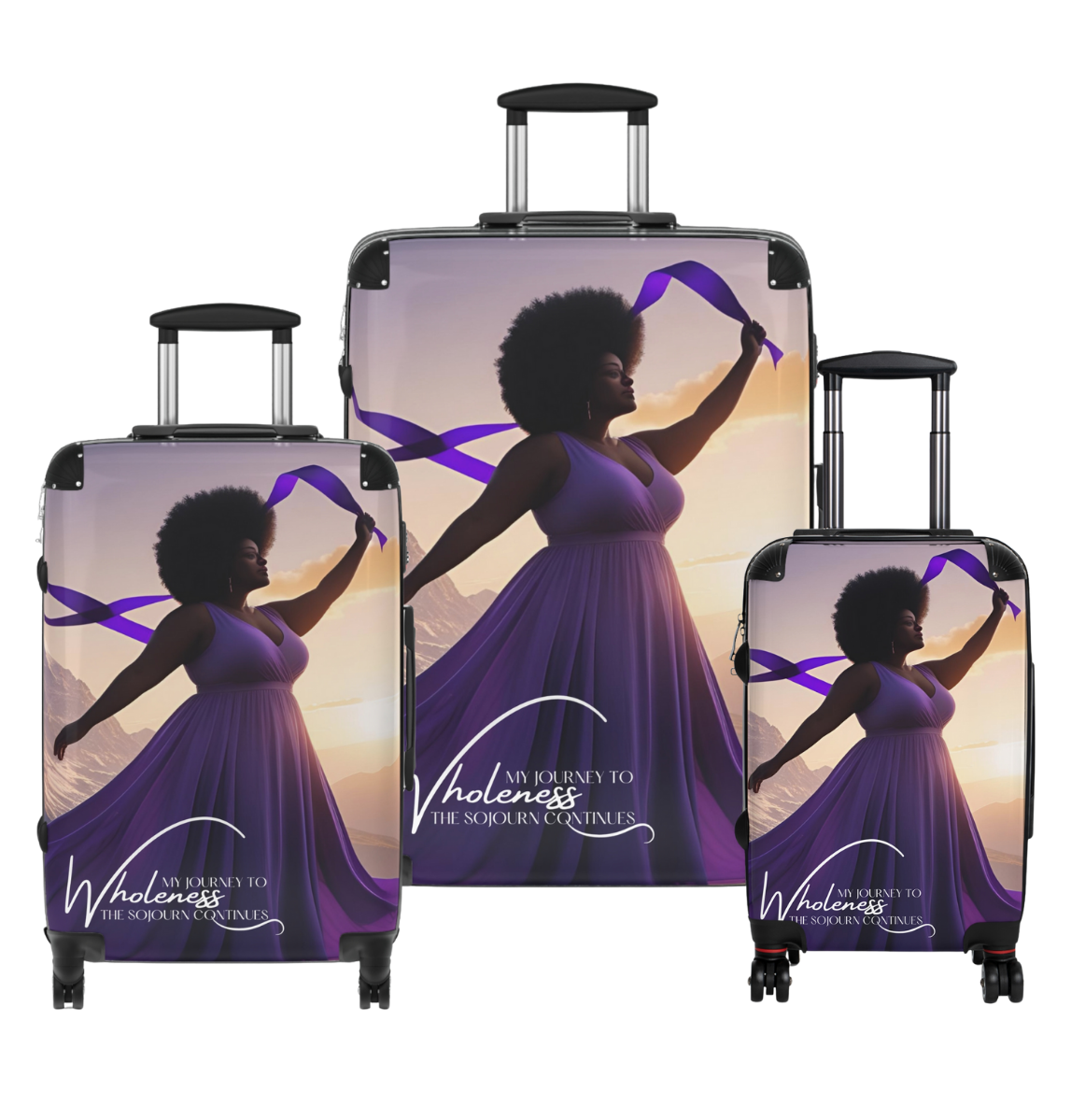"My Journey to Wholeness" Suitcases - The Mountaintop Edition