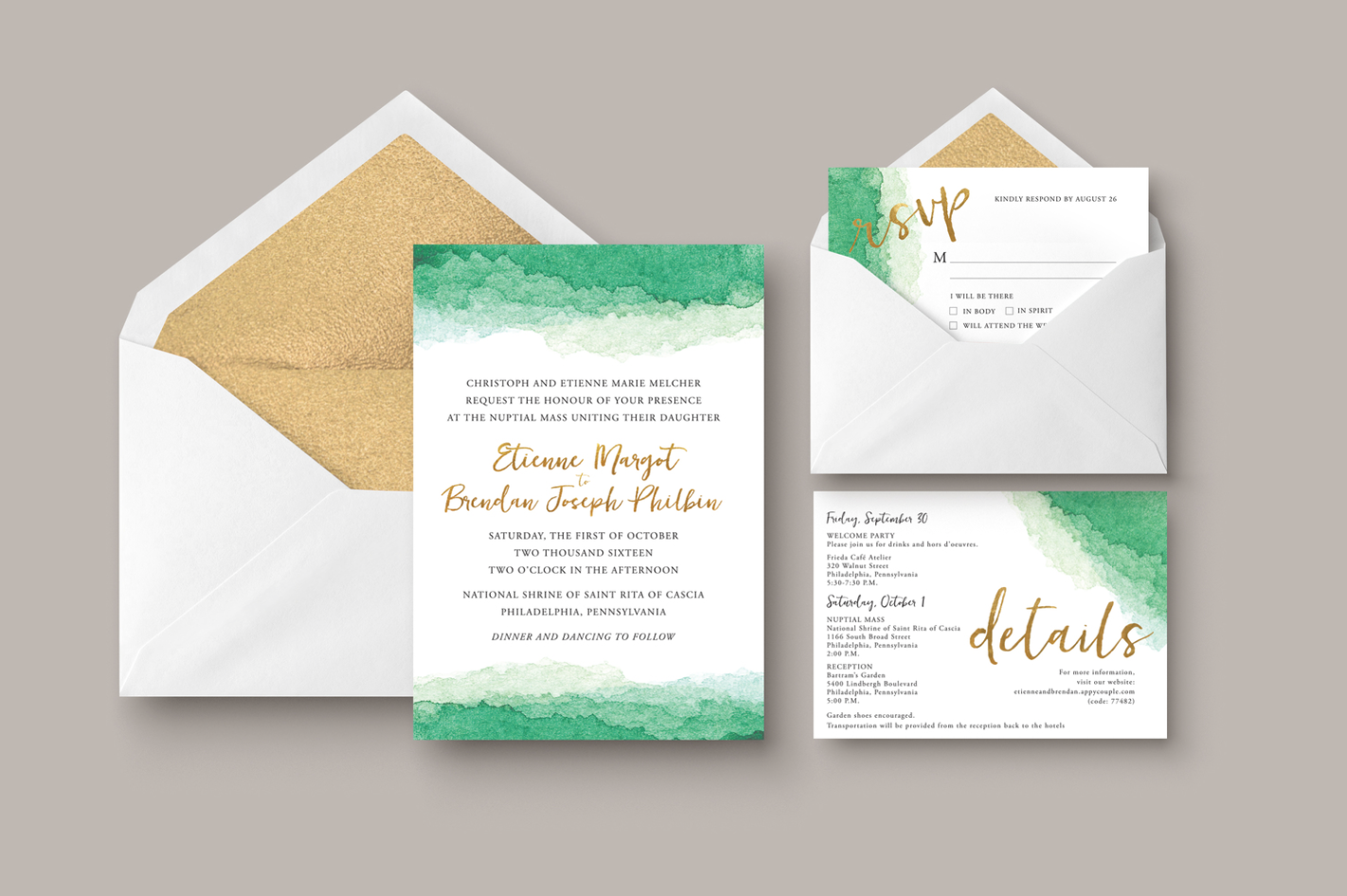 wedding invitations annie drury