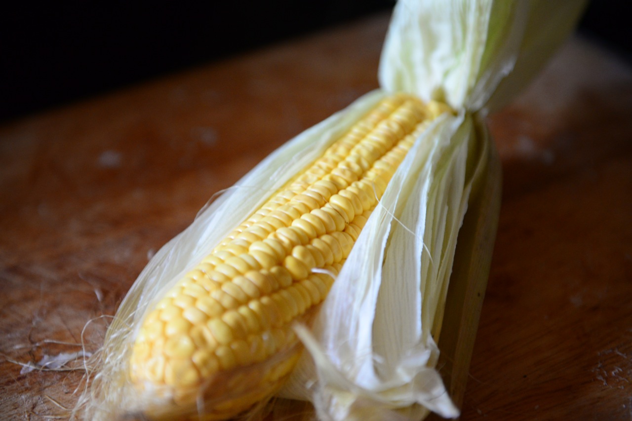 Corn straight off the husk