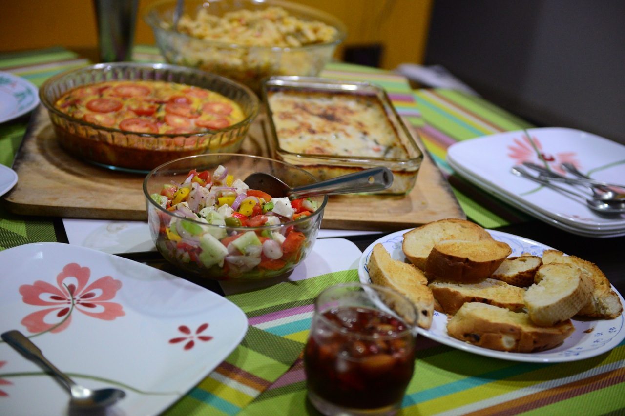 Serve with other interesting items such as garlic bread, salad, sangria etc.