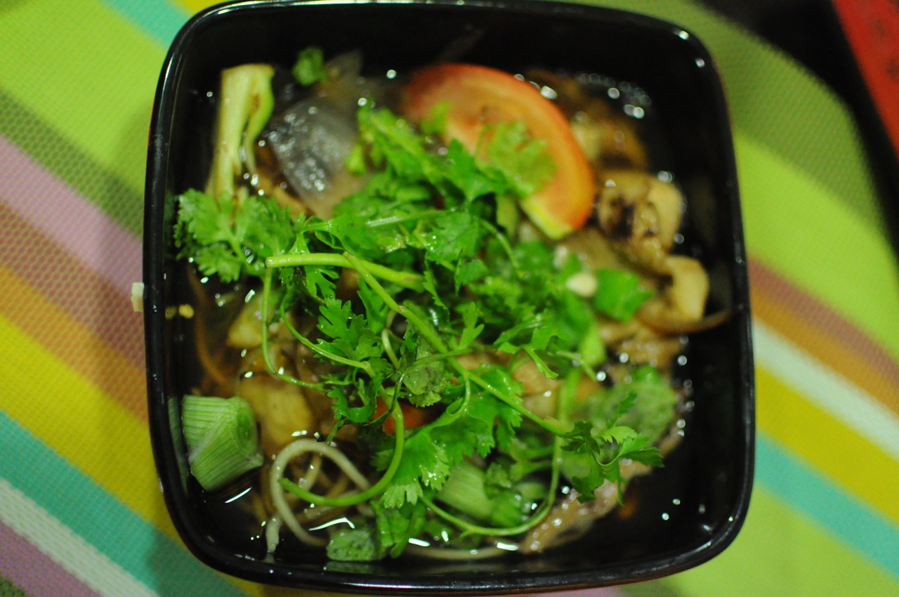 Decorate with garnishes such as tomato, spring onion, cilantro and mint. Such a beauty