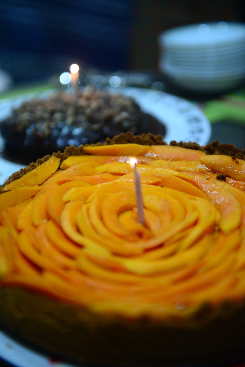 I baked him a chocolate cake as well. Well why not!