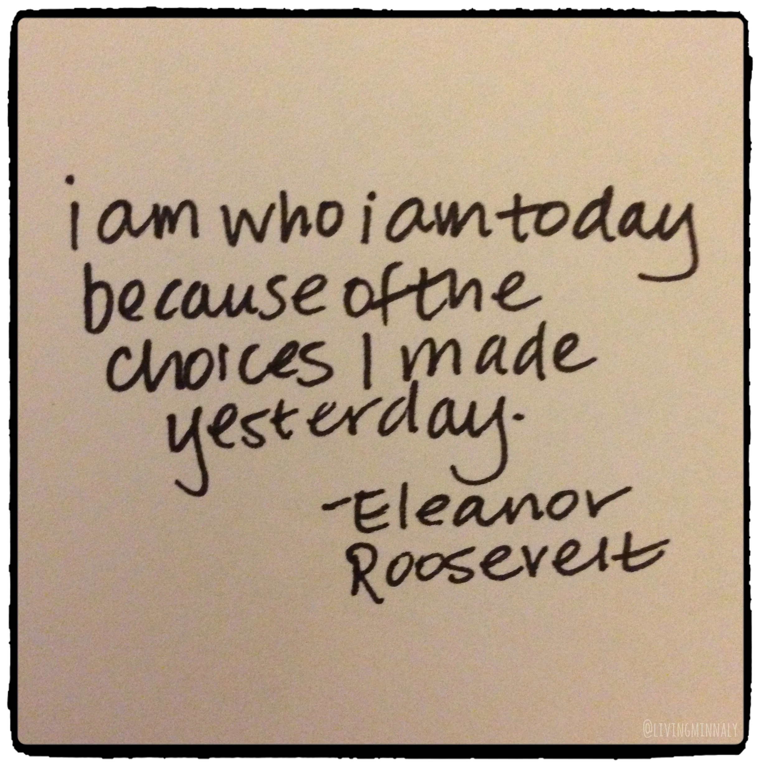 Eleanor, that smart lady.