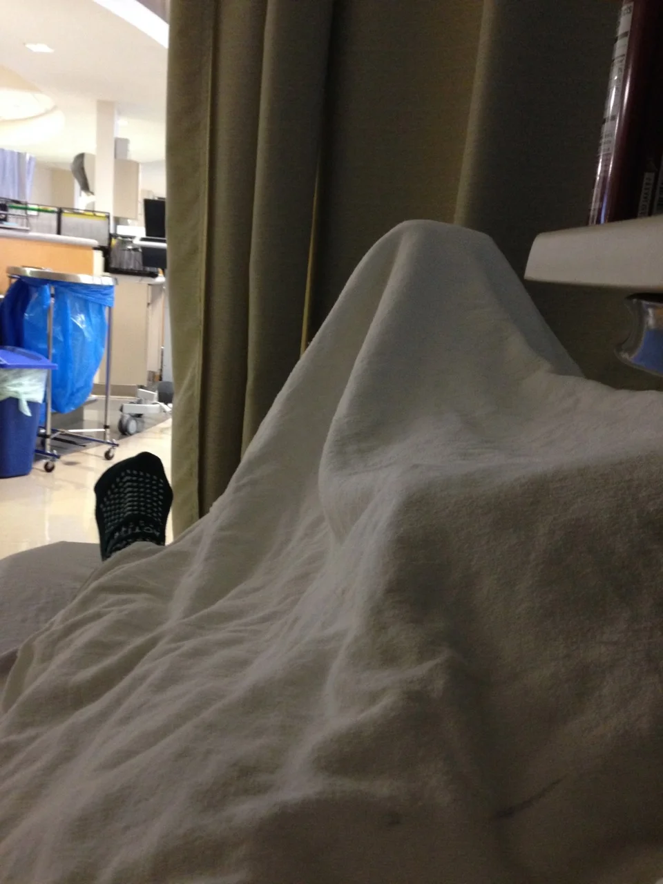 My exciting view when I woke up post- op. PS, my spinal epidural still was in full effect aka numb from the waist down. Fun times!