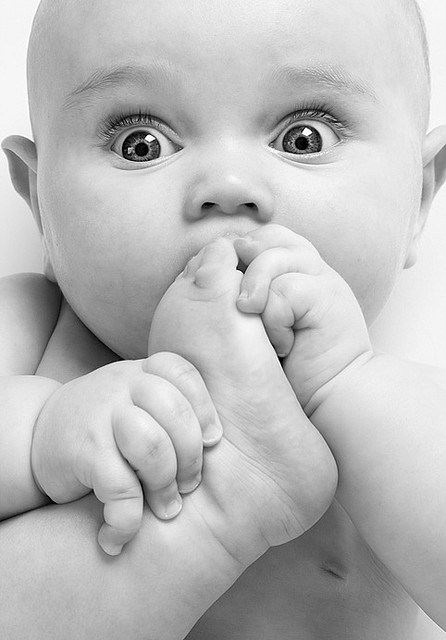 Eat my foot? No problem. Image source