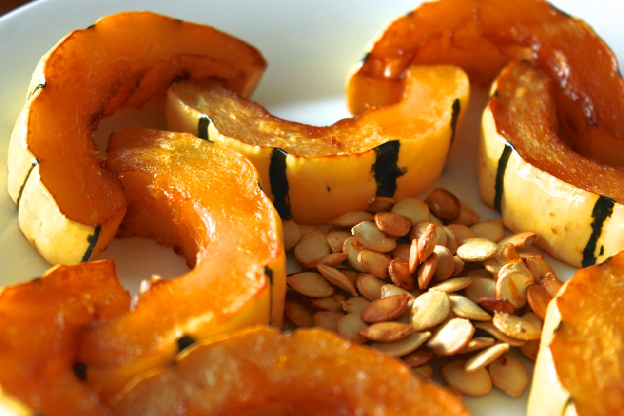 That caramelized goodness. Also liked the seeds better than pumpkin seeds!