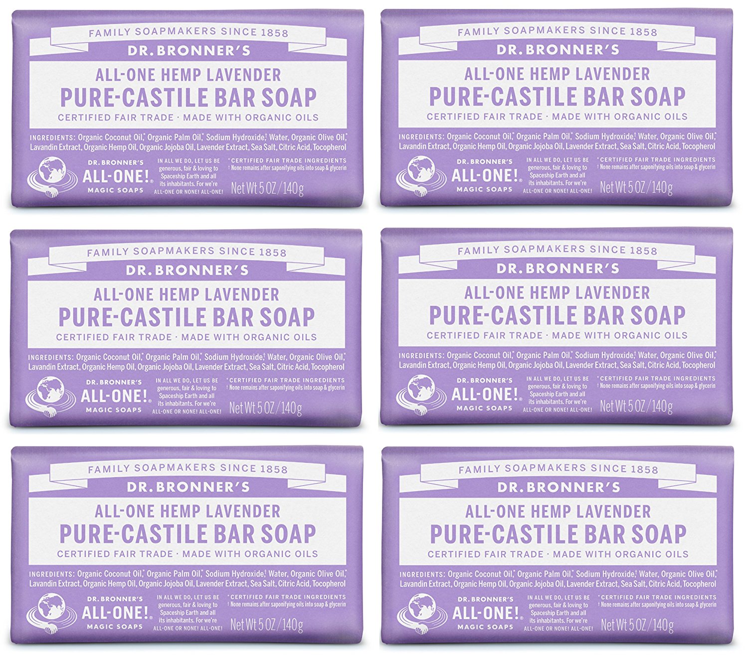 Dr. Bronner's Castille Soap in Lavendar