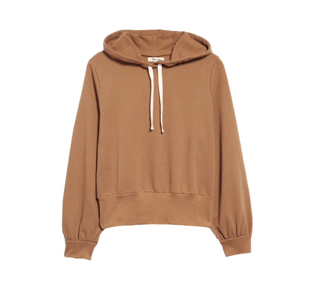 Madewell Bubble Sleeve Crop Hoodie-- $32-39