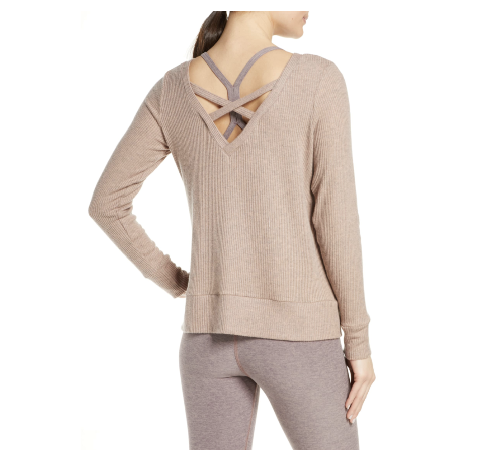 BY Reversible Ribbed Pullover-- now $59.40