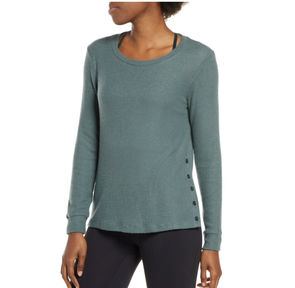 BY Ribbed Buttoned Pullover-- now $59.40