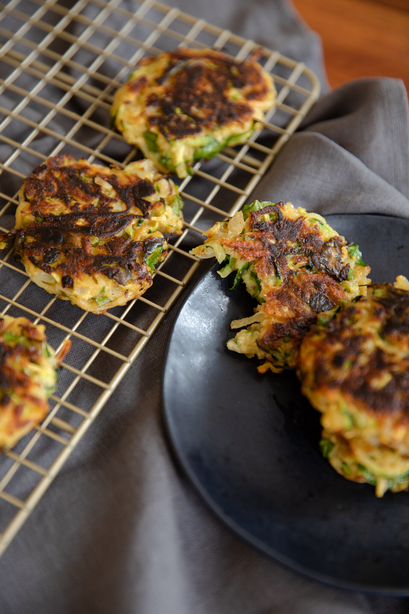 Zucchini + Potato Veggie Fritters Recipe | Living Minnaly_11.jpg