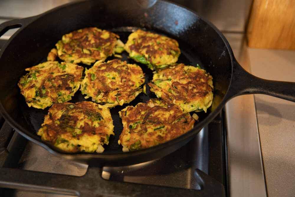 Zucchini + Potato Veggie Fritters Recipe | Living Minnaly_3.jpg