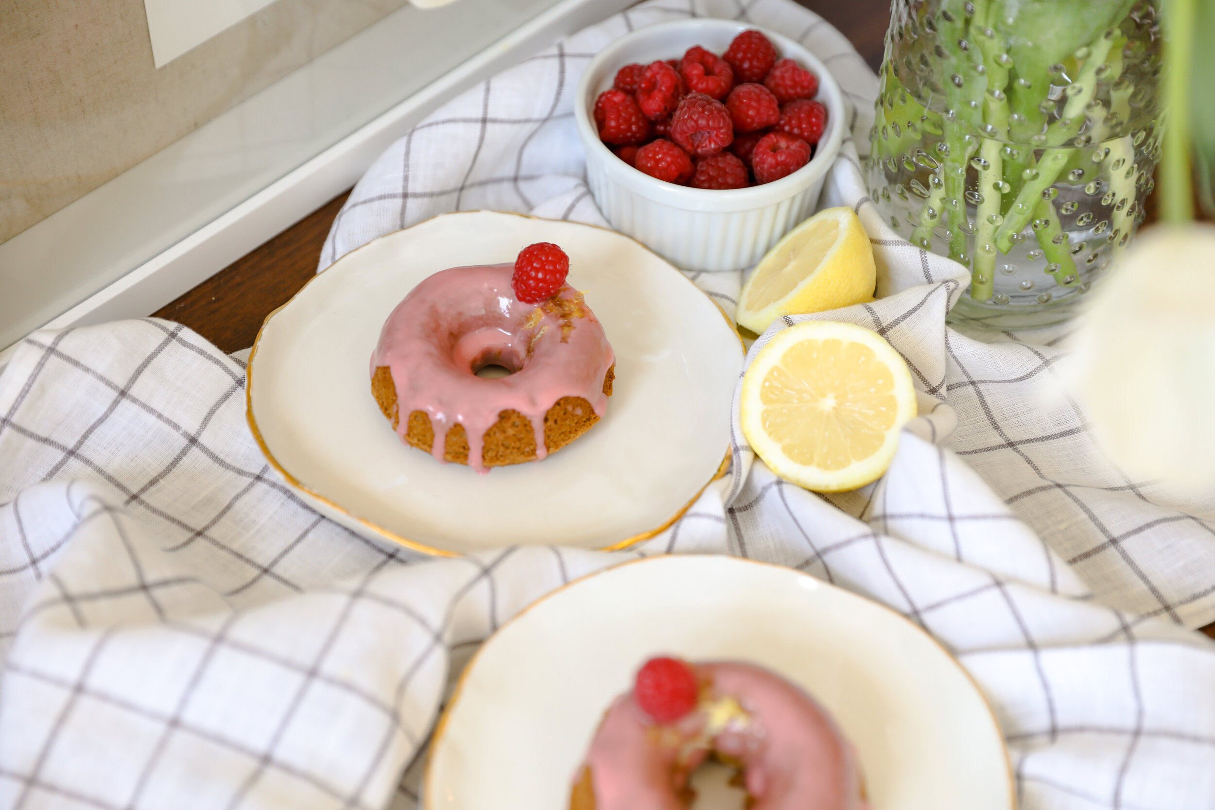 Gluten Free Vegan Lemon Raspberry Donuts Recipe | Living Minnaly __6.JPG