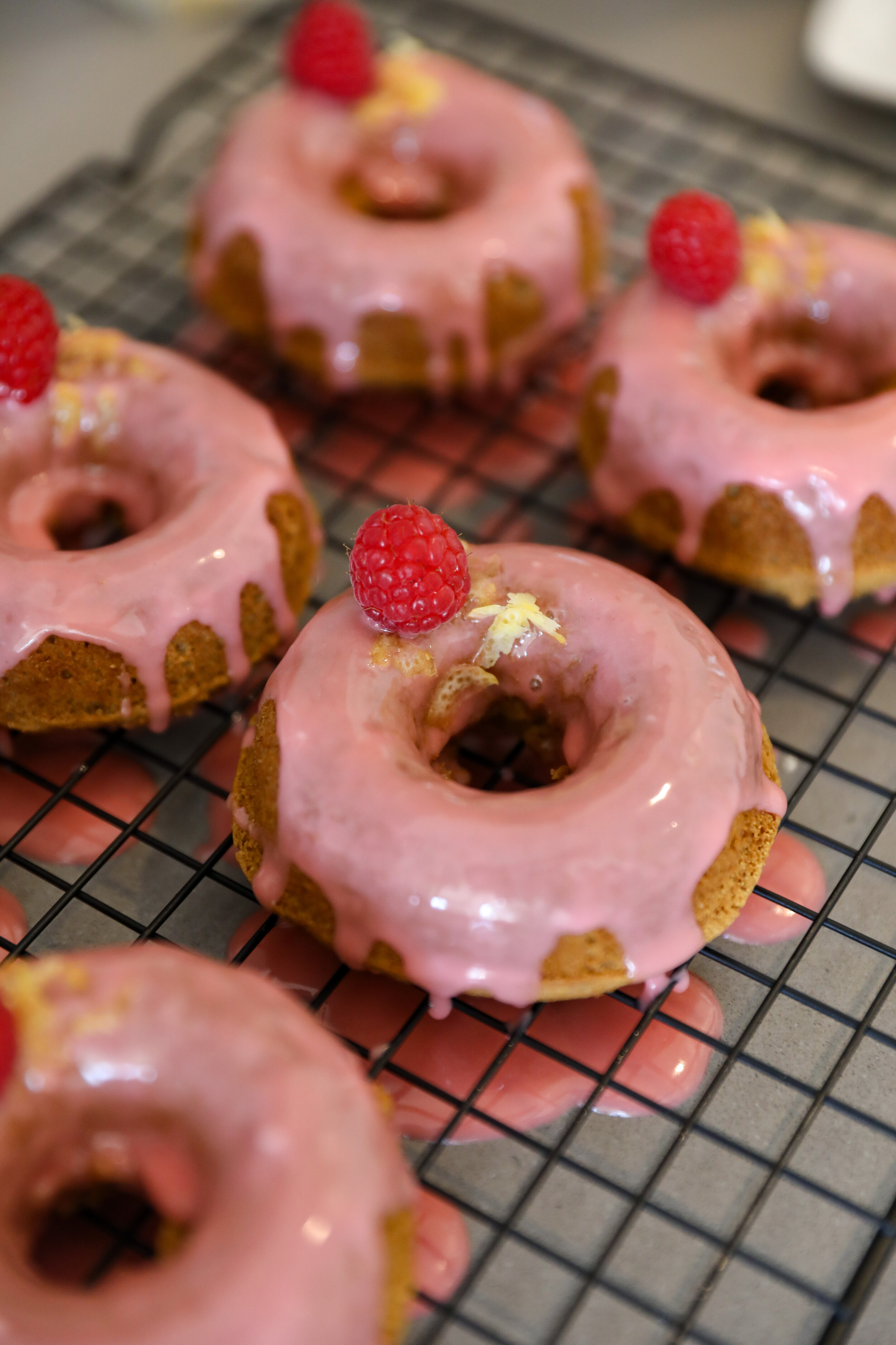 Gluten Free Vegan Lemon Raspberry Donuts Recipe | Living Minnaly __3.JPG