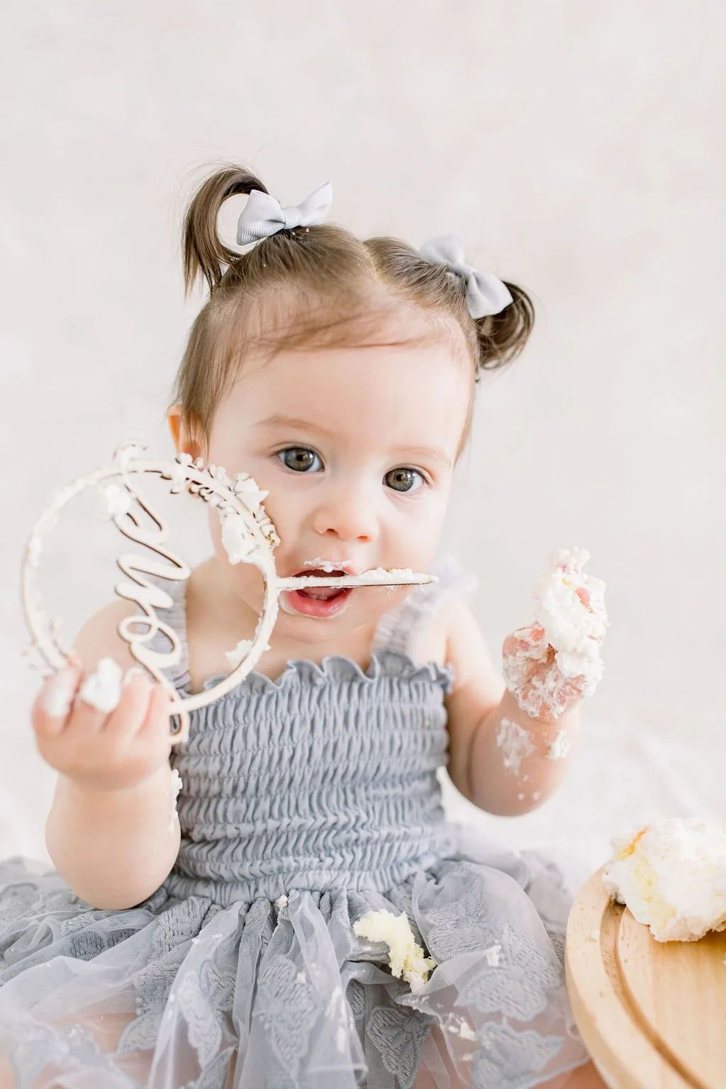 Cake Smash Time!  Orange County, CA Natural Light 1 Year Milestone Session with Cake Smash