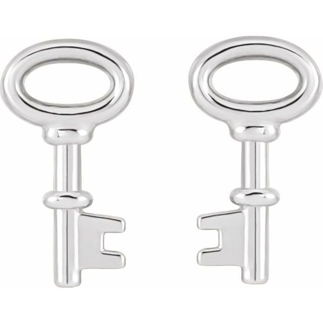 Details about   .925 Sterling Silver 11 MM Madi K Elements Key Stud Earrings MSRP $41 