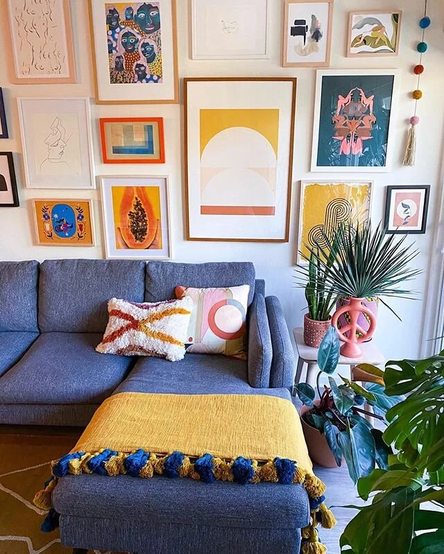 The incredible @kbing from #teamjungalow is GIVING US SOMETHING WE CAN FEEL with this whole living room M👀D!! #jungalow .
.
.
.
.
.
.
.
.
.
.
. 
#bohodecor #colorfuldecor #abmlifeisbeautiful #bohemianliving #bohemian #eclecticdecor #pillows #bohemianmodern #gallerywall #justinaforloloi #bohopillows #artpillows #abmlifeiscolorful 
#plantsmakepeoplehappy #houseplants