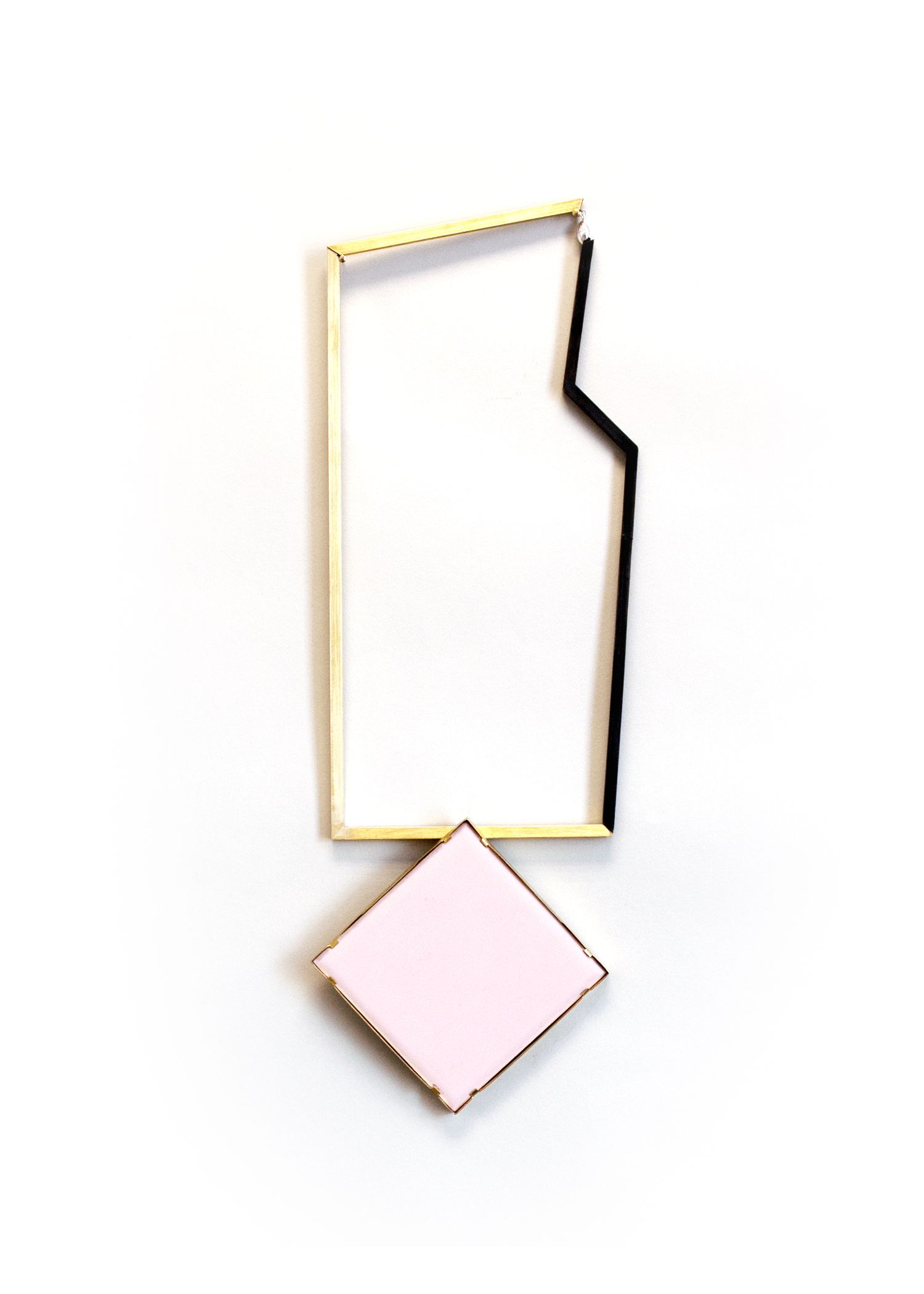 Younha Jung 2016 Brass, found objects Necklace