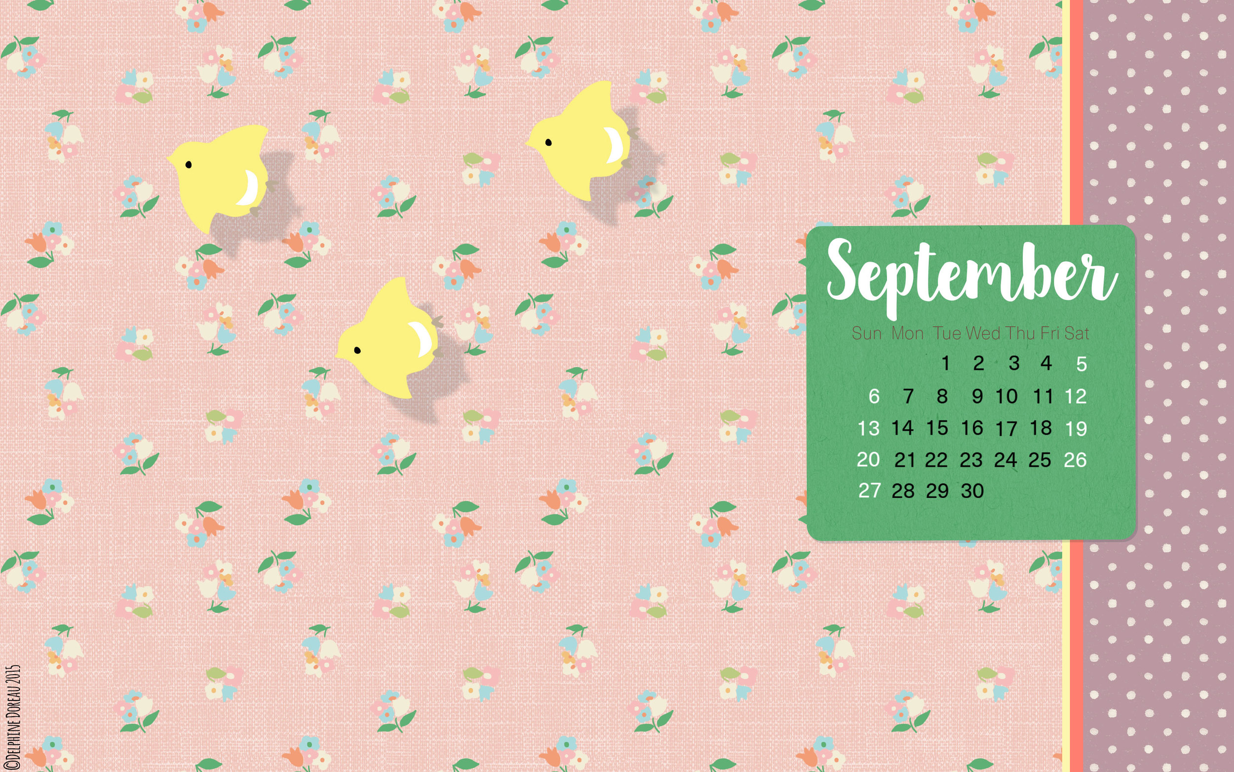 Desktop Calendar , September 