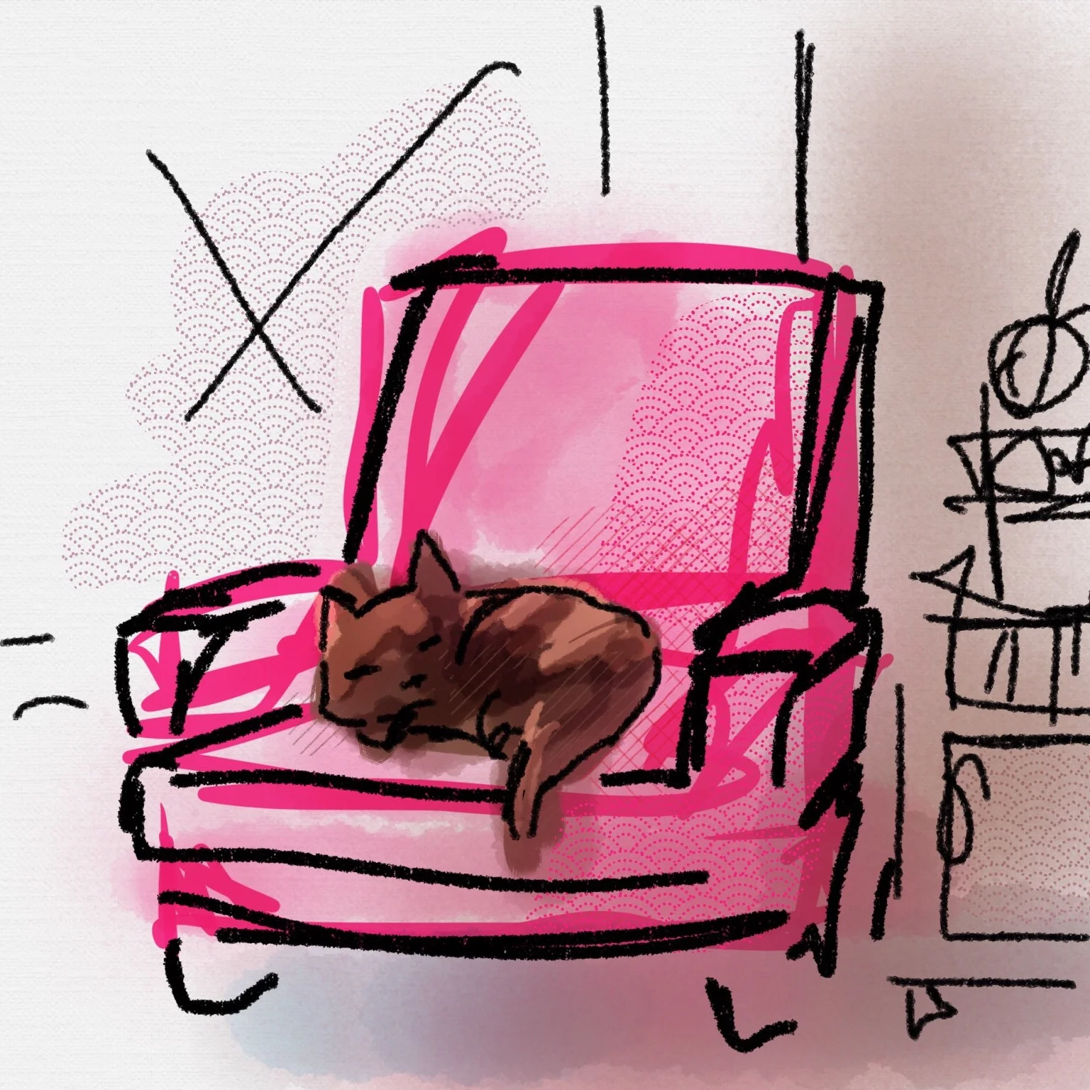 Digital Picture Le Lapin Dans La Lune