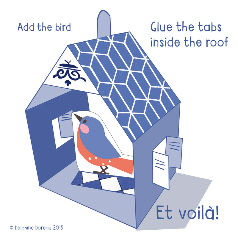 Een vogel voor uw kerstboom