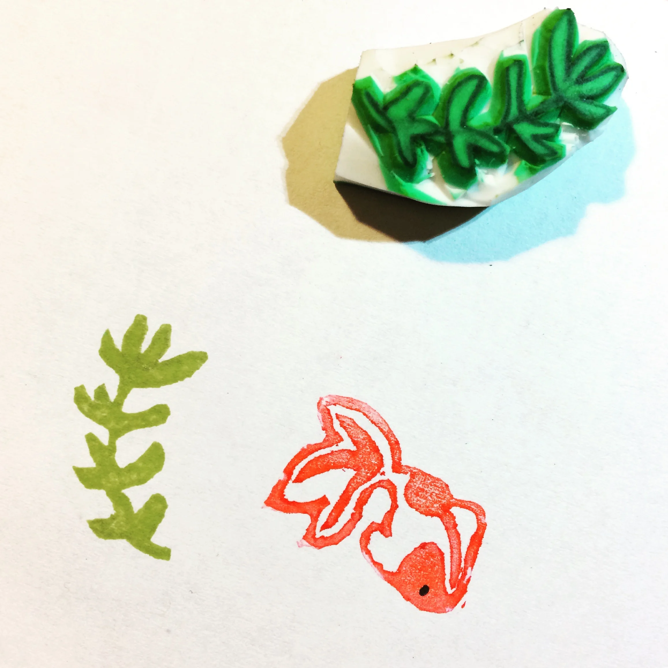 Learning to make stamps!