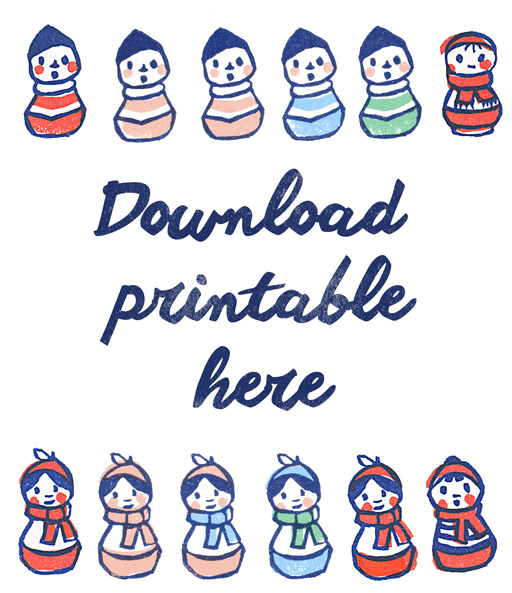 make your own stickers plus printable le lapin dans la lune